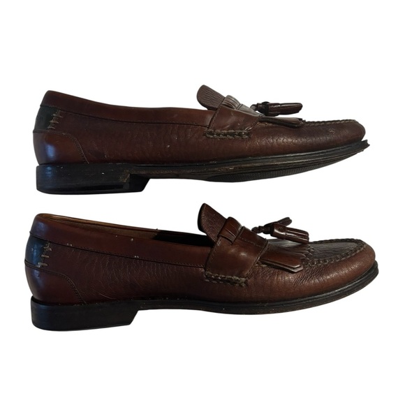 H.S. Trask Brown Leather Men’s Tassel Loafers